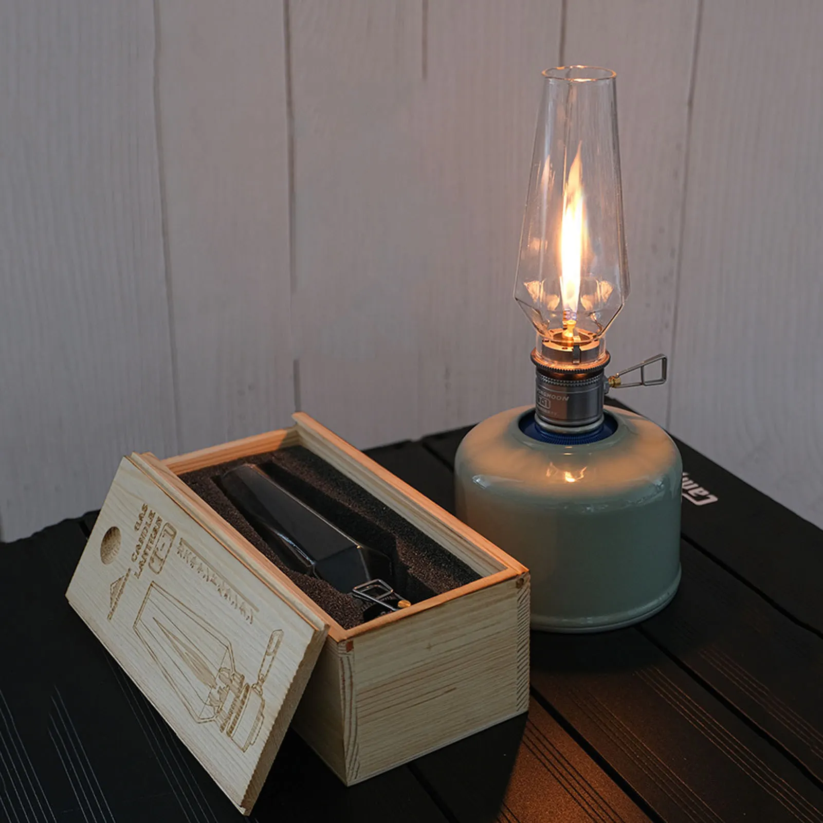 

Portable Coreless Candle Light Sponge Liner Tent Atmosphere Lamp High Temperature Resistance Outdoor Camping With Storage Box