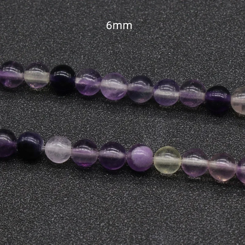 

Natural Purple Fluorite 4-12mm Round Beads Loose Beads Beaded DIY Handmade Bracelet Necklace Earrings Jewelry Accessories