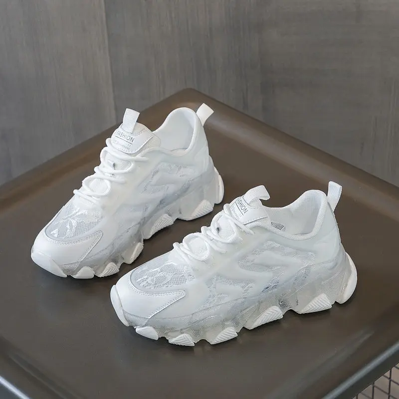 

Jelly Bottom Dad Shoes Women's Ins Trendy Summer Mesh Shoes Mesh Breathable Sports Casual Shoes Women's Shoes
