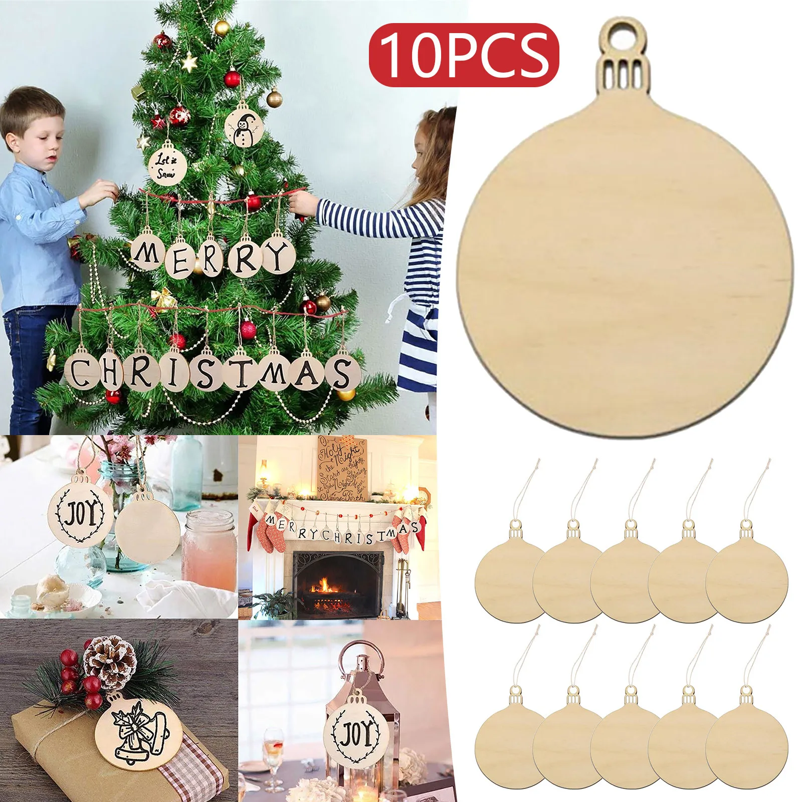 10 шт. подвесные деревянные подвески сделай сам милое украшение для