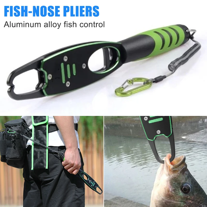 

Fishing Gripper with Scale Fishing Gear Ices Fishing Gear Tool for Bass and Trout Fishing Tackle WHShopping
