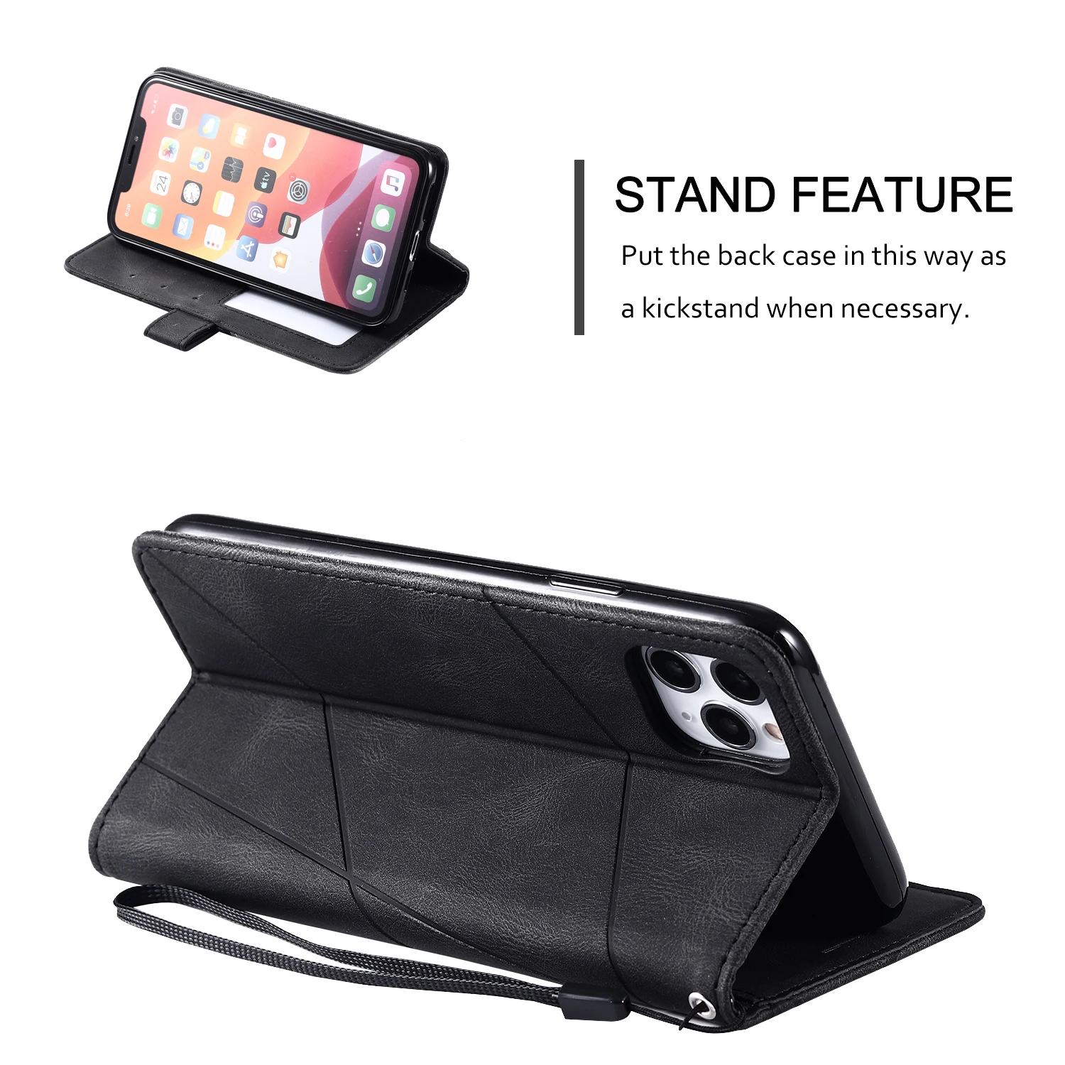 etui wallet flip stand case for oppo find x2 pro f17 f11 pro realme 5 5s 5i 6 6s 7 7i c3 c3i c12 c20 a53 a73 4g a55 a93 5g cover free global shipping