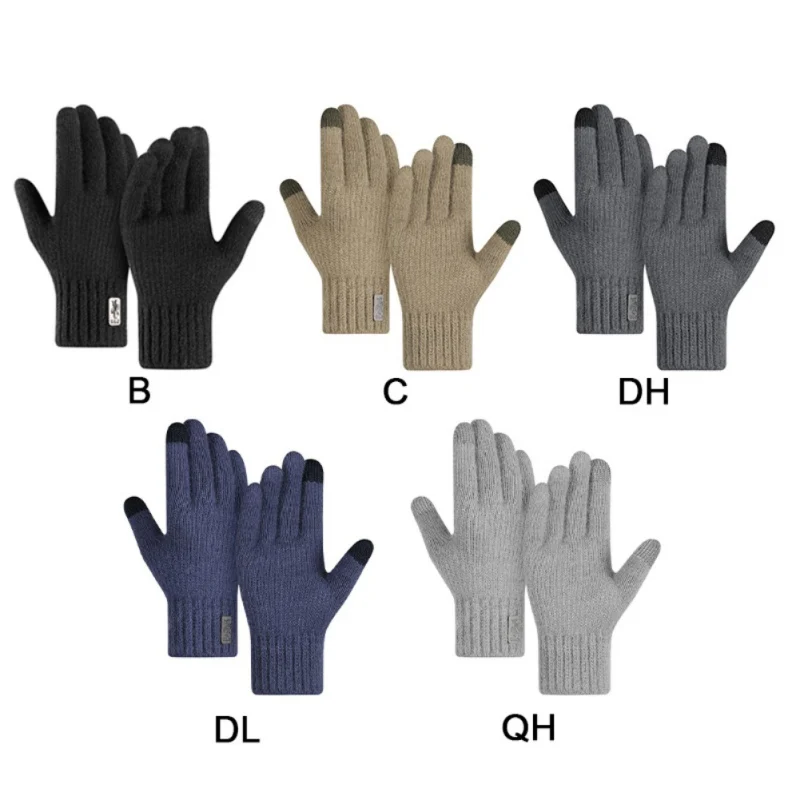 

Winter Cycling Knit Touchscreen Gloves Men &Women Warm Gloves Elastic Anti-slip Gloves Cycling Gloves