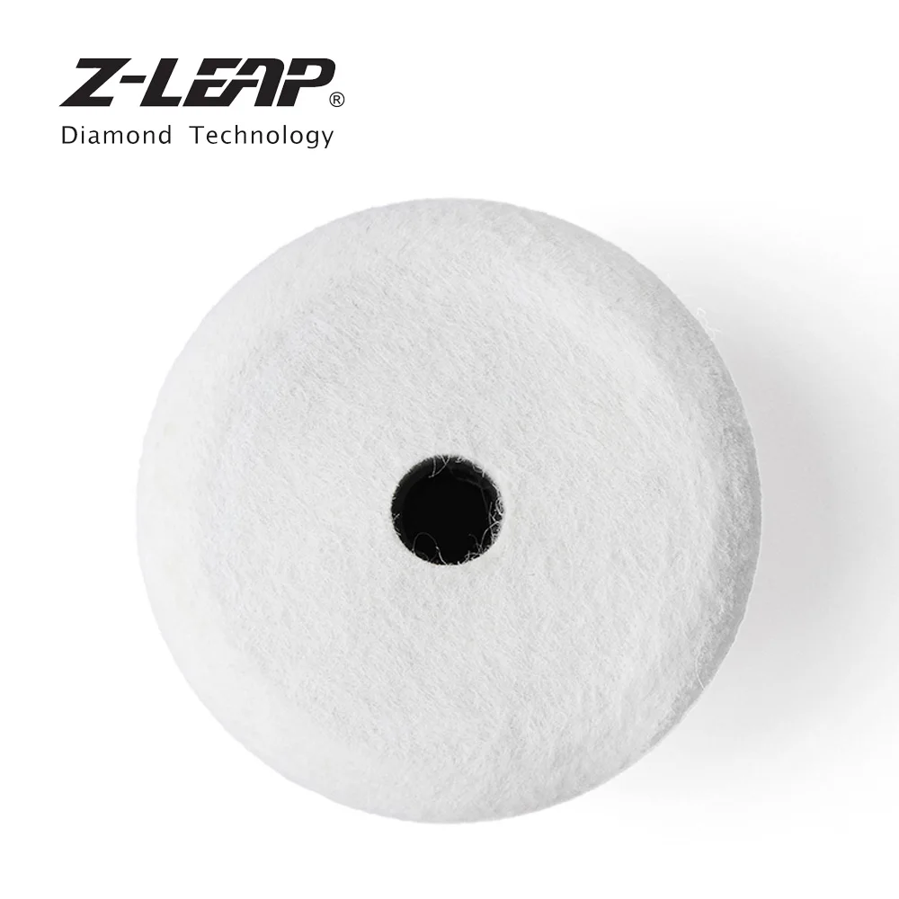 Z-LEAP 1 ШТ. 4-дюймовые Шерстяные Войлочные Полировочные Колодки Автомобиля Металлический Камень Полировка 100 мм M14 Резьба Для Угловой Шлифовальной Машины Полировщика