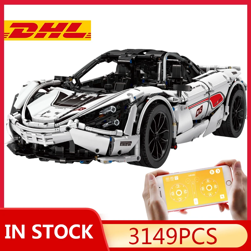 Радиоуправляемый автомобиль Mould King Technic 720S скоростной гоночный приложение