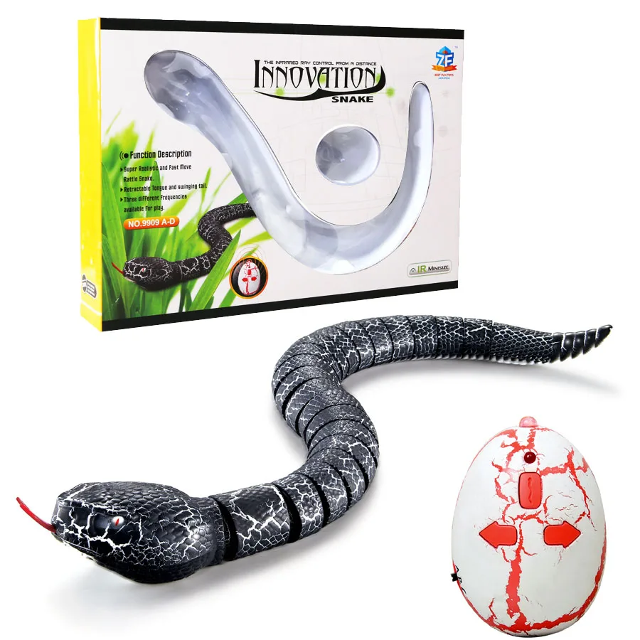 

16 inch long rechargeable RC snake toy, interesting radio controlled stunt toy kids toys snake remote control toys animals