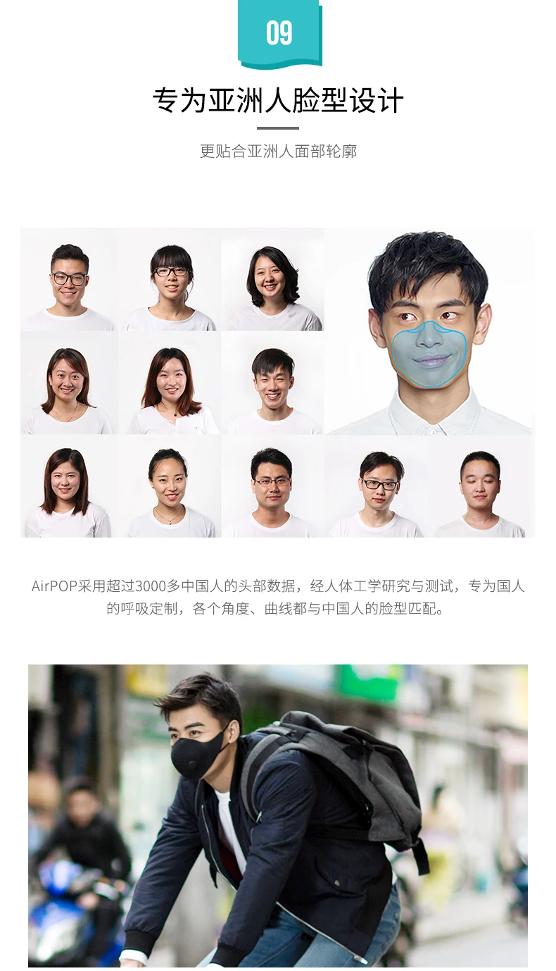 Черный цвет Xiaomi AirPOP Air Wear PM2.5 анти-дымка маска для лица Регулируемая ухо висячие удобные противотуманные маски для лица для мужчин и женщин
