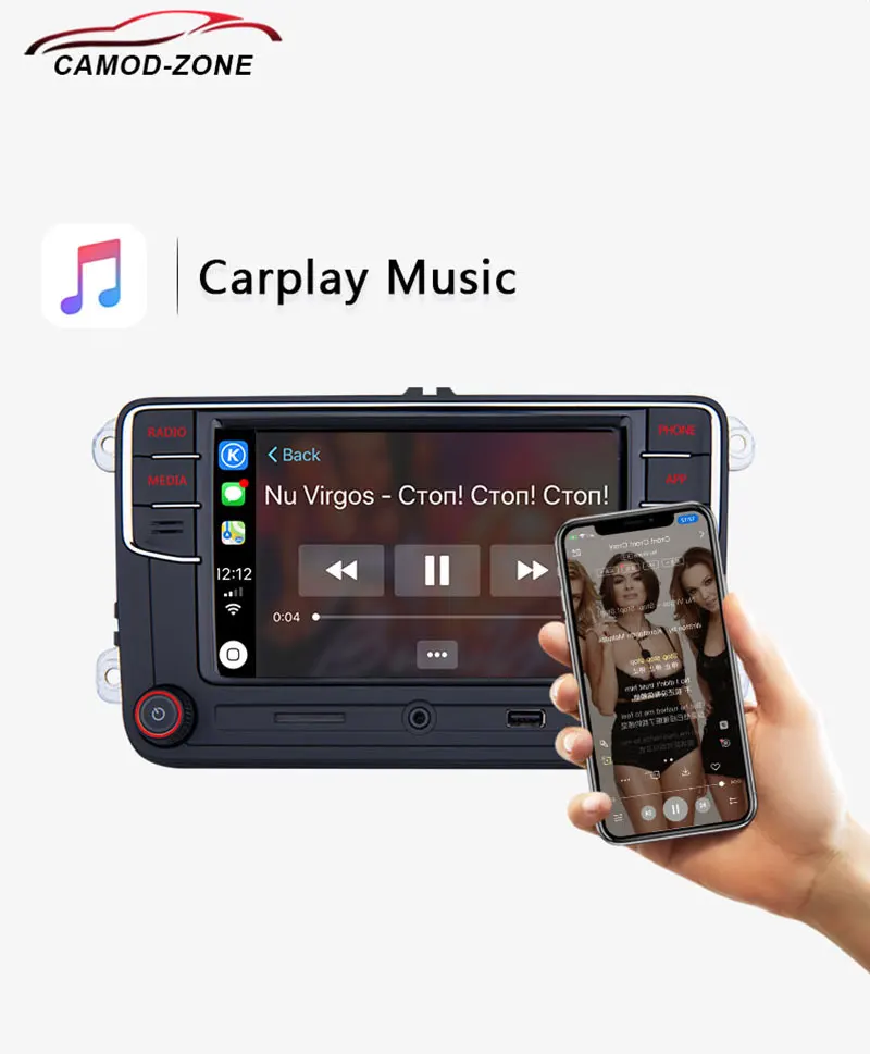 Android Авто Noname RCD330 Plus RCD330G Carplay Автомагнитола MIB 6RD 035 187B для VW Golf 5 6 Jetta MK5 MK6 CC Tiguan Passat Polo