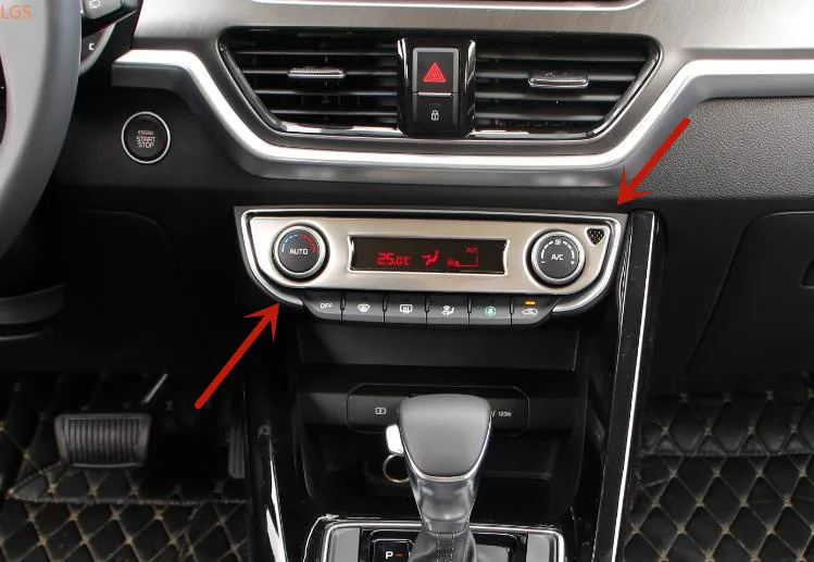 

For Kia Sportage R 2018-2019 Air-conditioning knob display Decorative frame Anti-scratch protection decoration Car styling