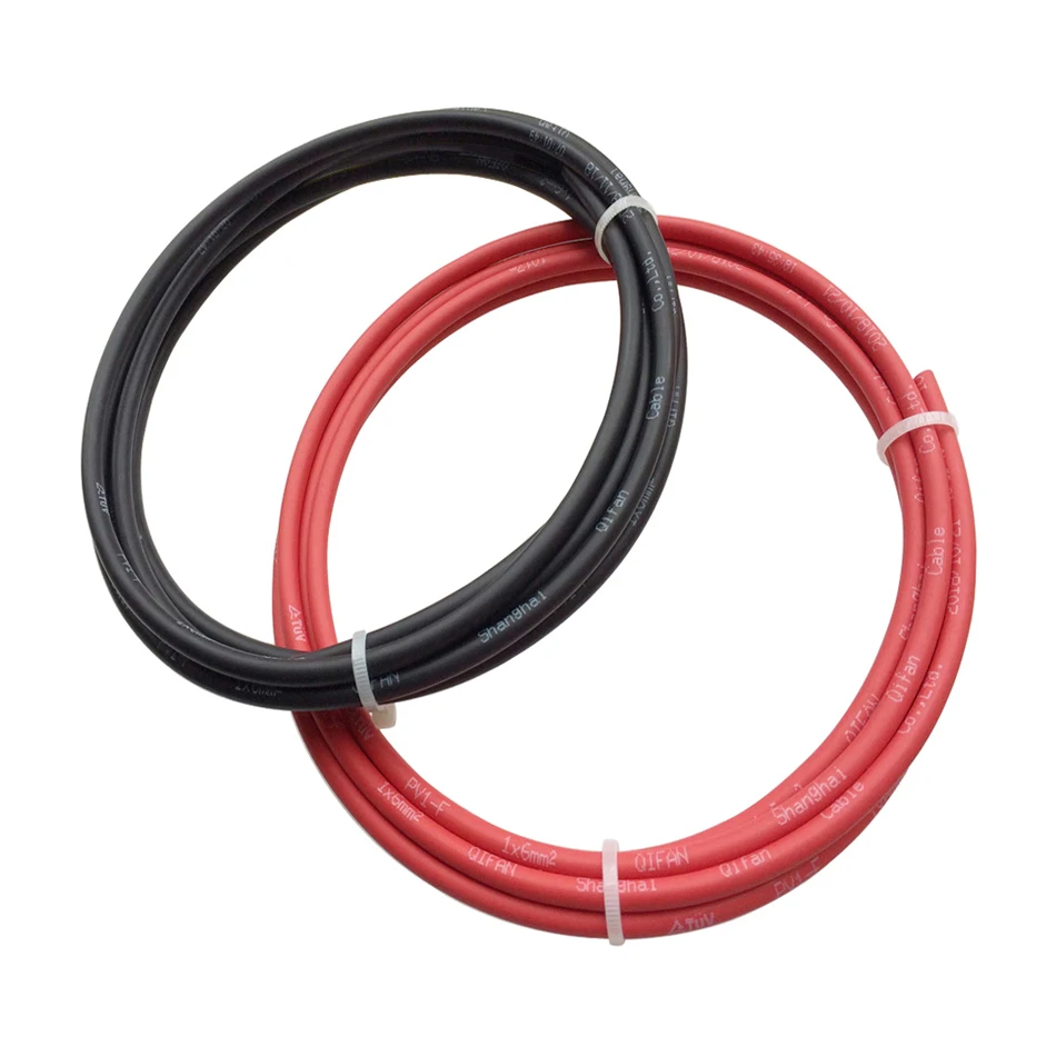 16mm2 солнечный pv кабель красный черный PV солнечный кабель 10mm2 6mm2 используется для решетки и подключения к сетке PV системы