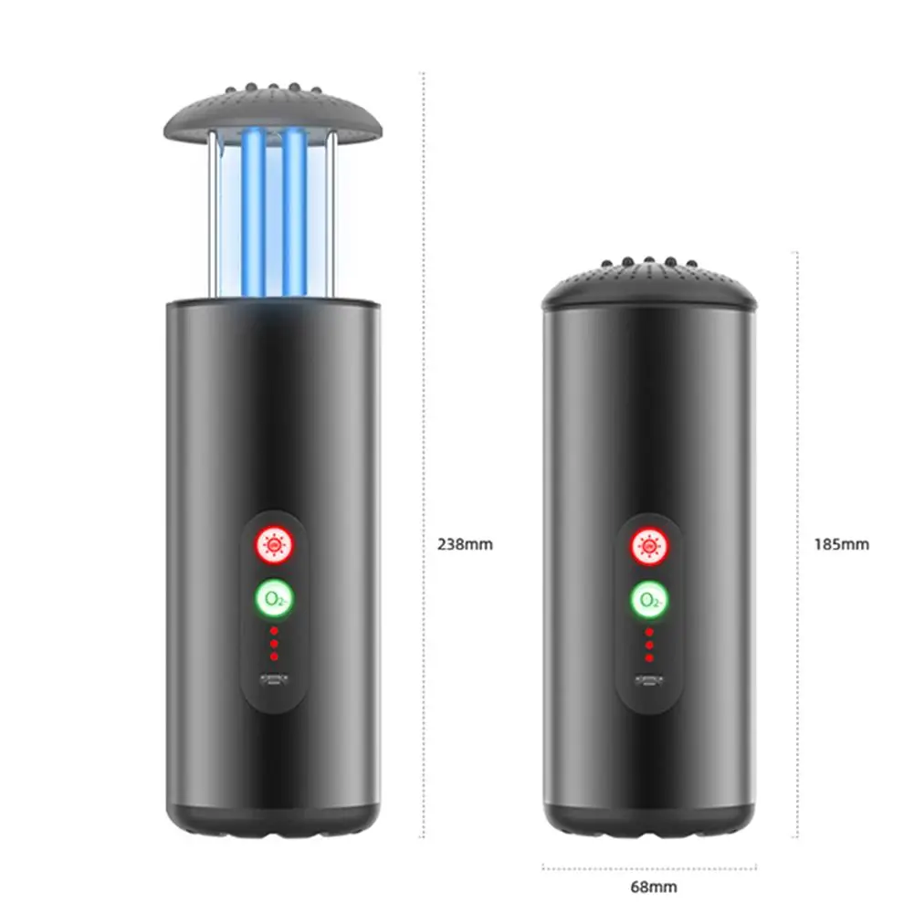 

UVC Sanitizer Ozone Anio Air Purifier Portable Usb Germicidal Lamp Desktop Air Cleaner Removal Odor Bedroom Kitchen Disinfection