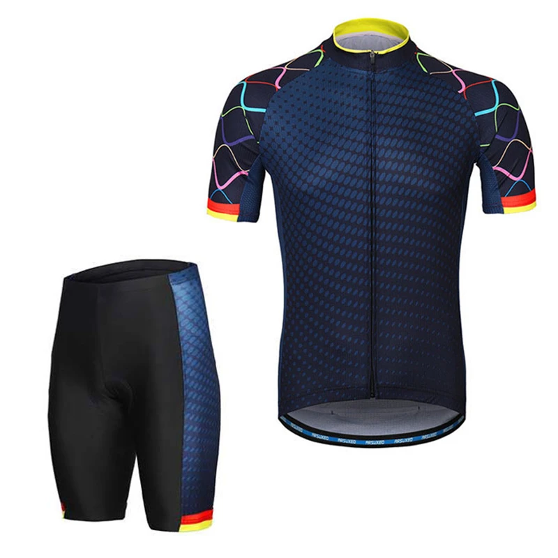 

Tight-fitting fashion cycling jersey short-sleeved suit 3D printed sports shirt zipper pocket breathable outdoor sportswear