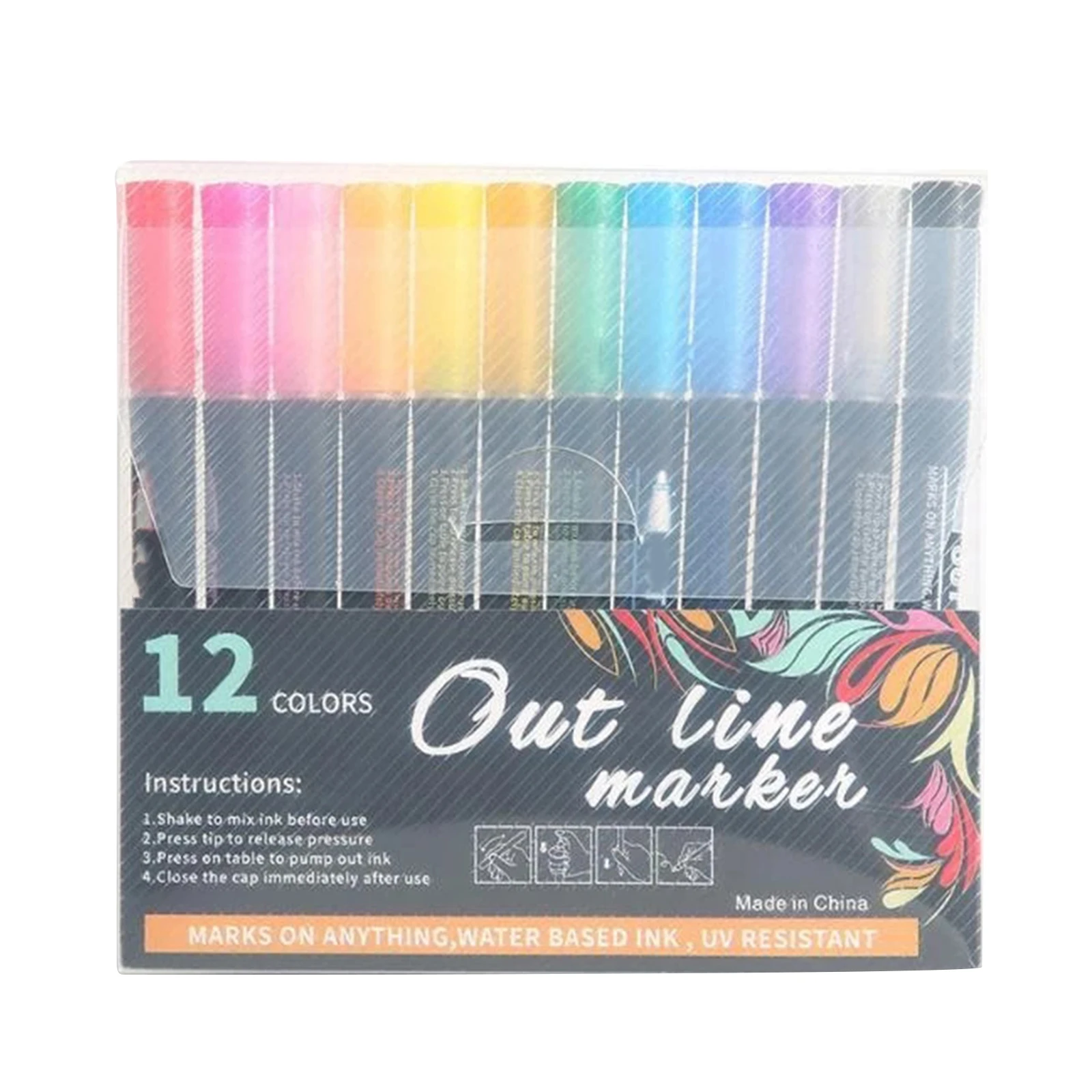 

8/12pcs Marker Pen for Highlight Writing Taking Notes Drawing DIY Art Projects Kids Adult DJA88 Paint Markers Pens Supplies