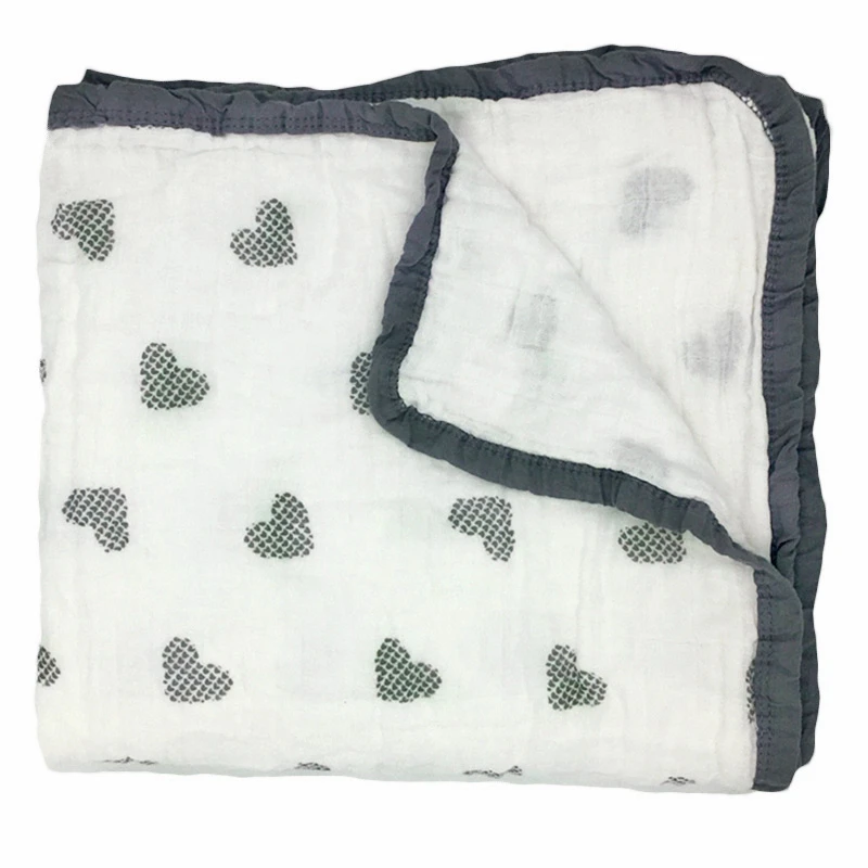 Пеленка детская двухслойная из муслина и хлопка|baby blanket|baby blankets newbornblanket newborn |