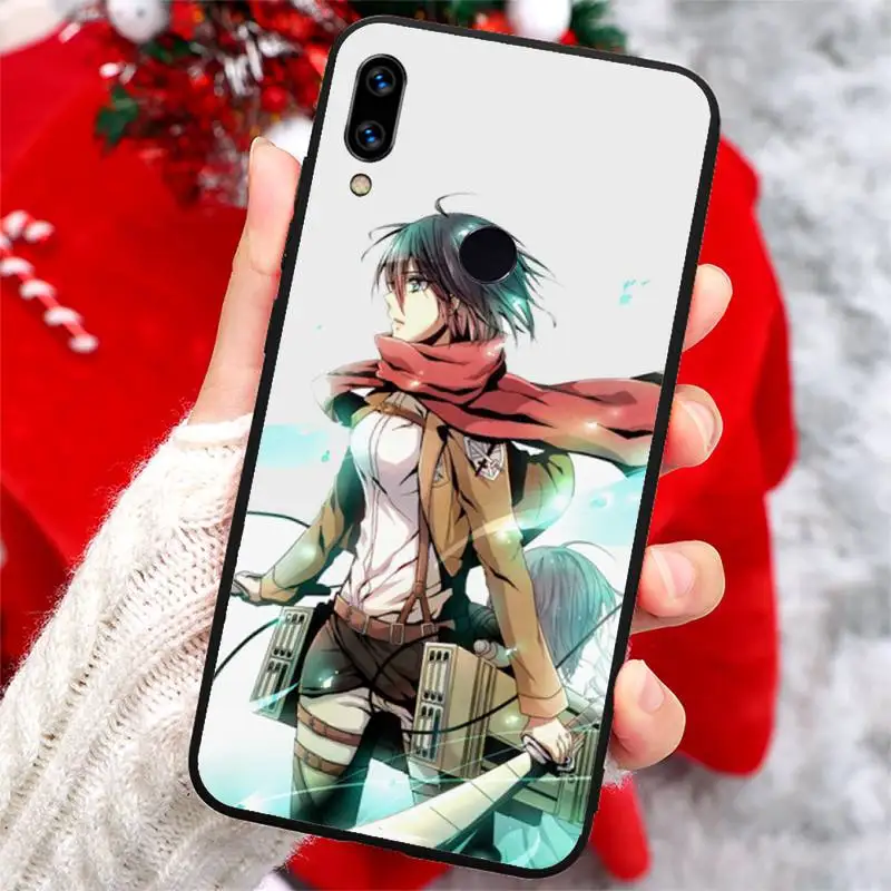 

Attack on Titan Japanese Anime Phone Case For Xiaomi Redmi Note 4 4x 5 6 7 8 pro S2 PLUS 6A PRO