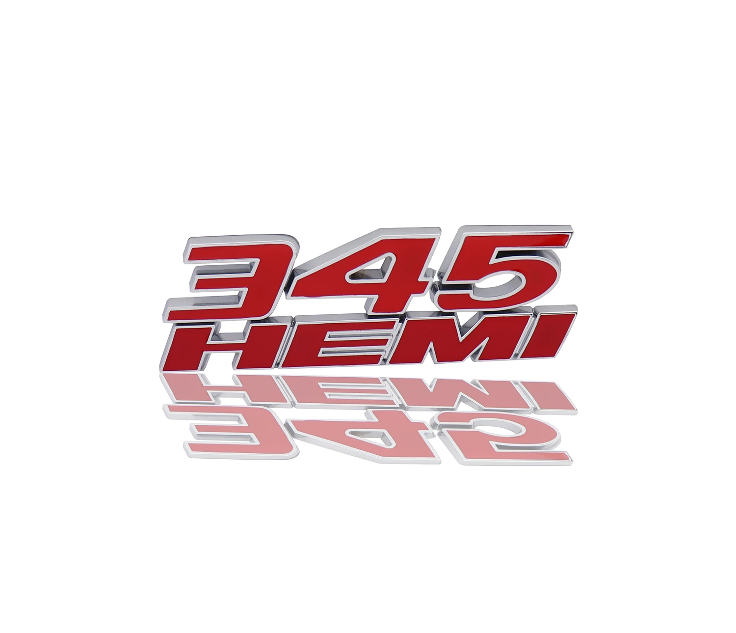 Хром Красный 345 хеми для автомобиля крыло багажник палуба Крышка эмблема значок