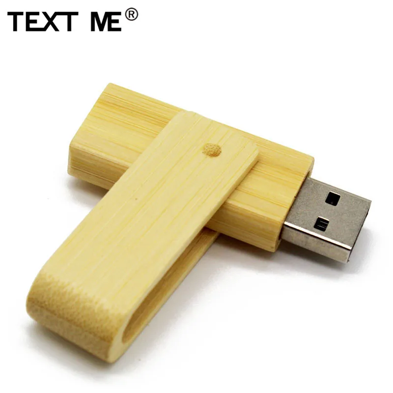 Флеш-накопитель usb с деревянным логотипом TEXT ME, 4 ГБ, 8 ГБ, 16 ГБ, 32 ГБ, 64 ГБ, usb 2,0, Подарочная флешка