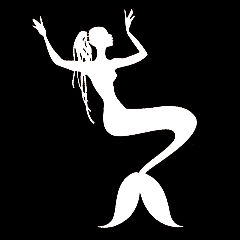 

16*12cm Fashion Personality Creativity Classic Attractive Mermaid Swimming Girls Truck Window Vinyl Decal Sticker