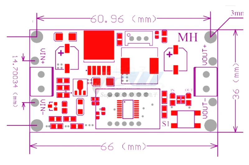 Понижающий преобразователь постоянного тока LM2596 регулятор напряжения