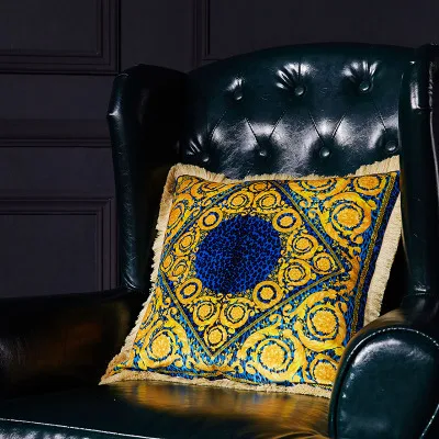 

Geometric Europe Cushion Cover Velvet Vintage Throw Case Sofa Bed Decorative Pillow