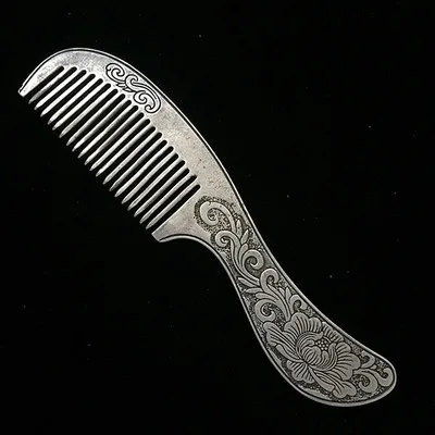 

Exquisite flower Copper comb ornament