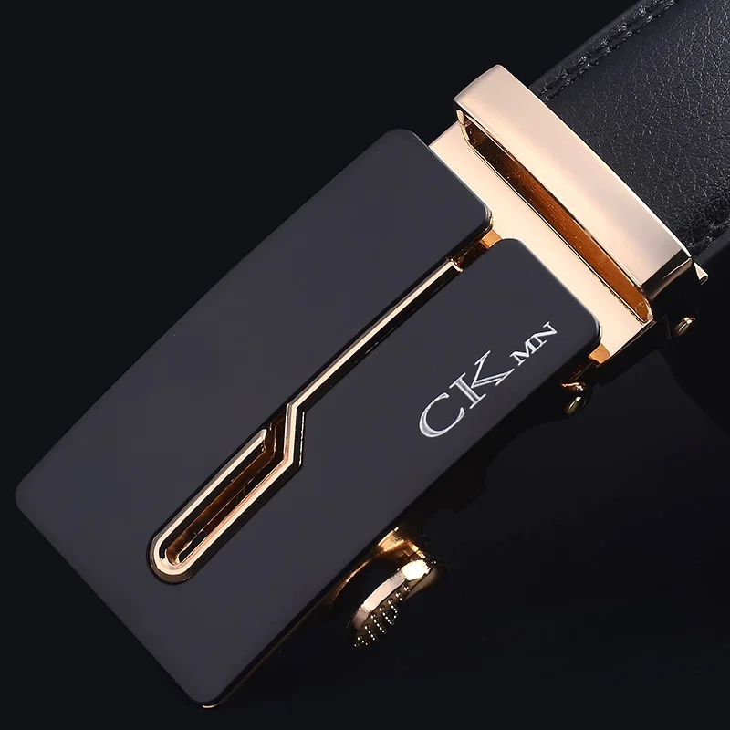 CKMN Brand Strap Male Fashion Designer Men's Genuine Leather Belt Automatic Buckle Belts For Men Authentic Girdle Men's Belts