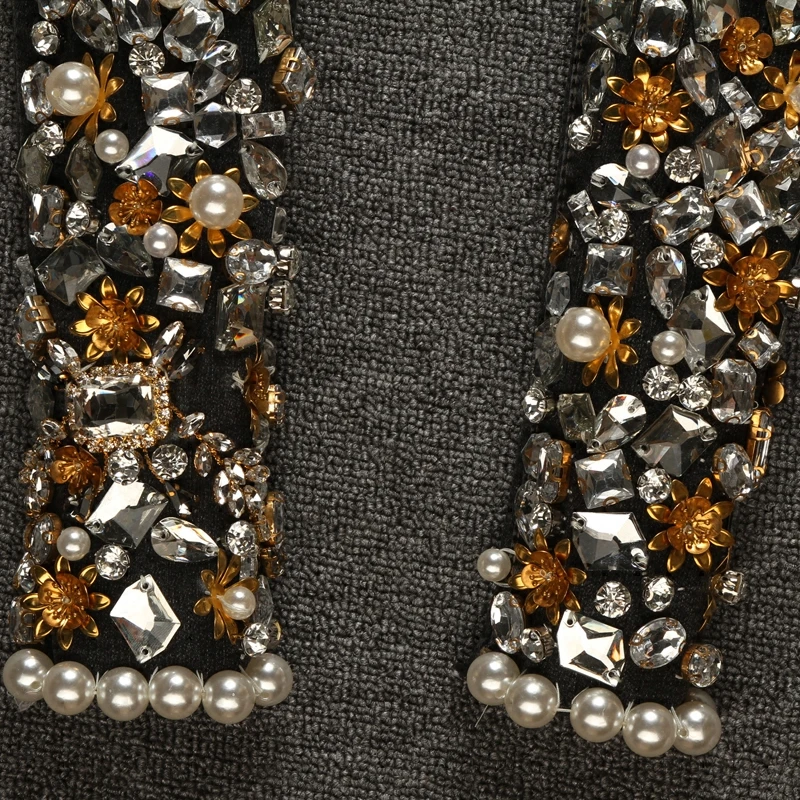 Женские джинсы с вышивкой черные облегающие брюки-карандаш модельные длинные