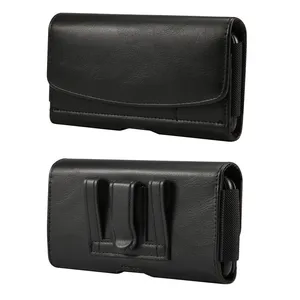 Универсальная поясная сумка Мобильный телефон дюйма, 4,7  6,9 дюйма, для iPhone, Samsung, Xiaomi, Huawei, кожаный чехол для телефона, кобура, зажим для ремня, чехол для телефона