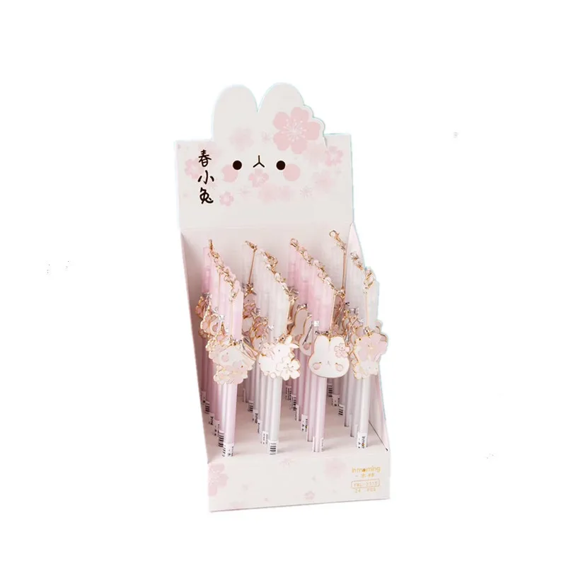 0 5 мм Весенний кролик Сакура Вишня кулон гелевая ручка подпись Escolar Papelaria школьные