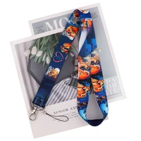 yq290 disney lady and the tramp keychain lanyard dogs phone rope for keys id card badge holder neck strap key cord lariat gifts