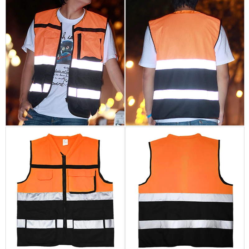 

NEW Safety High Visibility Reflective Vest Construction Traffic Cycling Wear Reflective Safety Clothing
