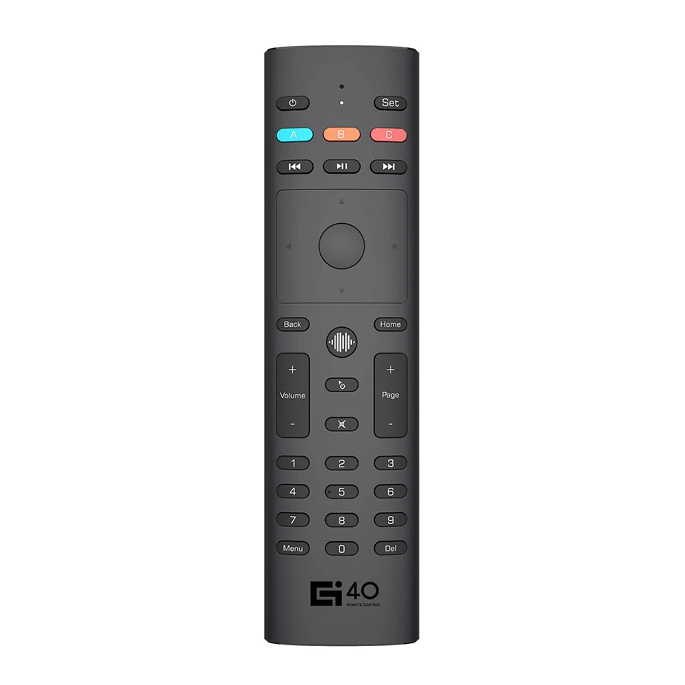 2.4G Wireless Air Mouse 34 Keys 6-Axis Gyro Voice Remote Control G40S Electronic Smart Home Accessories for PC STB | Электроника