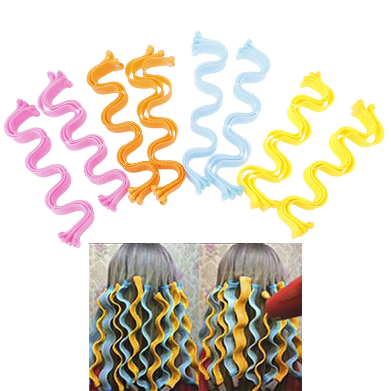 

30cm DIY Magic Hair Curler Portable 12PCS Beautiful Hair Styling Waves Kit Hairstyle Curler Roller Women Curly Hair Styling Tool