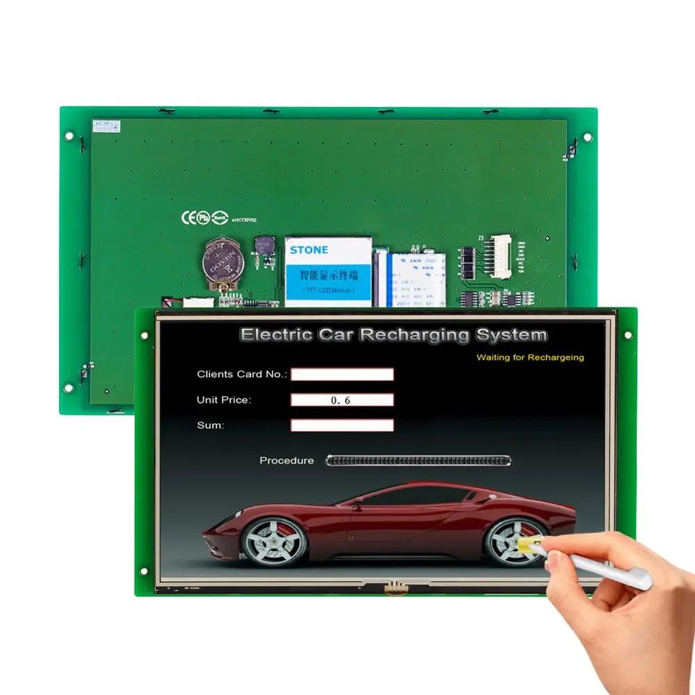 

10.1 inch Embedded Touch Display LCD Module with Software + Program Support PIC/ Any Microcontroller