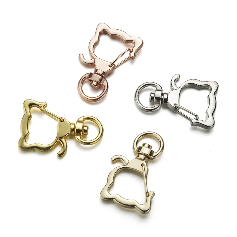 5 шт./лот брелок для ключей с милым котом Очаровательная цепочка застежкой