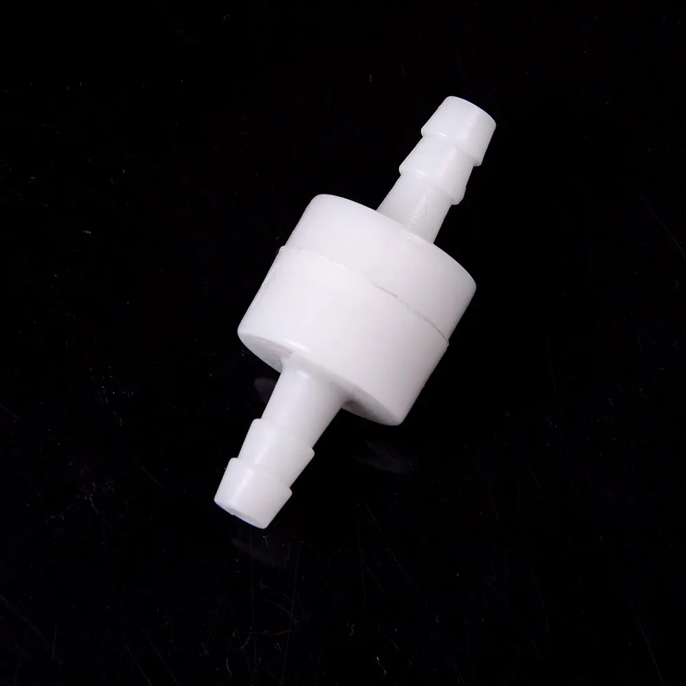 1PCS 6mm White Plastic One Way Inline Check Valve Fuel Gas Liquid Water | Обустройство дома