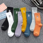 Модные весенне-осенние носки унисекс в стиле Харадзюку 2020, корейские смешные носки с вышивкой в виде астронавта, парные носки, счастливые женские носки