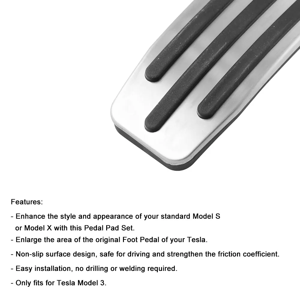 2 шт. Нескользящая производительность алюминиевый сплав акселератор ног