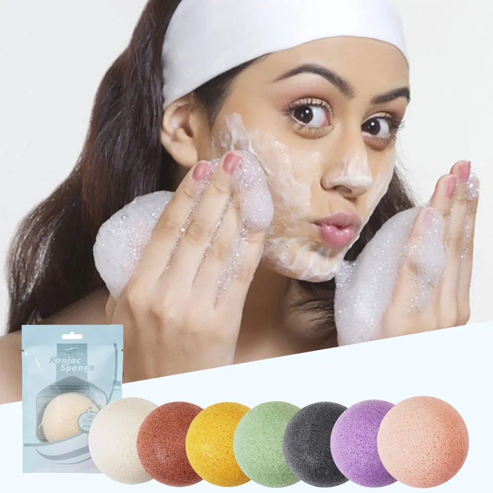 Натуральная косметика Konjac Puf губка для лица очищающее средство ухода за лицом