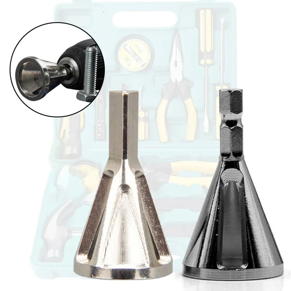 

2pcs/set Steel Deburring External Chamfer Tool Bit Remove Burr Repair Stainless Steel Remove Burr Tools For Metal Drilling Tool