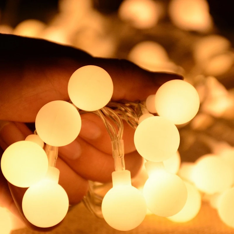 2 м 3 4 5м10м гирлянда сказочные светодиодные шаровые гирлянды водонепроницаемые