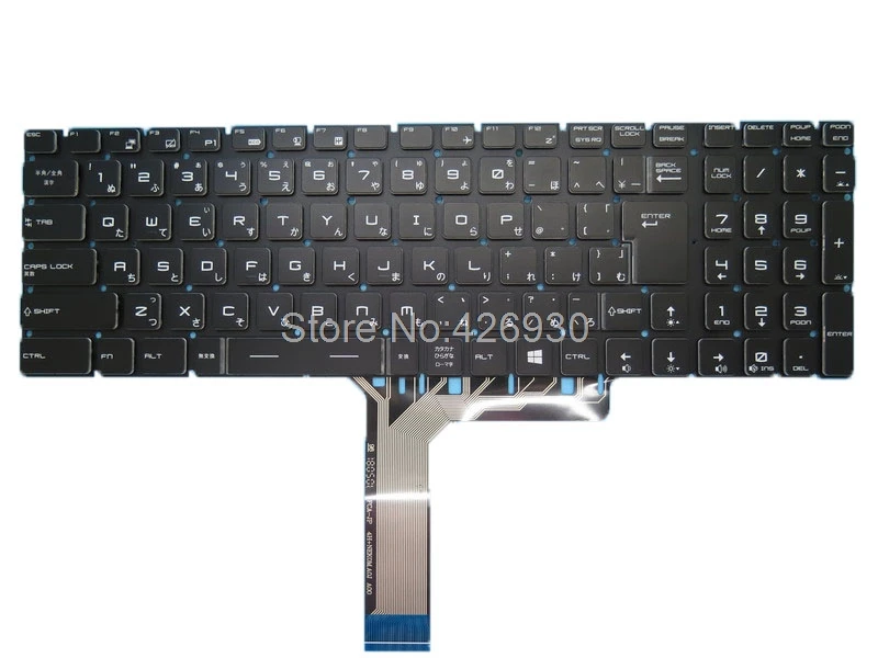 JP Клавиатура RGB с подсветкой для MSI GE63 NSK-FCBBN 0J 9Z.NEKBN.B0J S1N-3JJP2.72D 8SE 8SF 8SG GE63VR 7RE 7RF