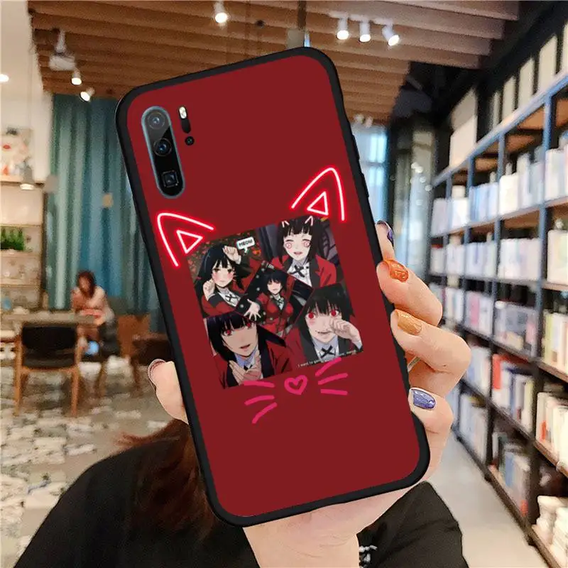 

Anime Kakegurui Jabami Yumeko Phone Case For Huawei honor 10 i lite 8x P 20 30 40 lite pro smart 2019 nova 5t mate 20 pro coque