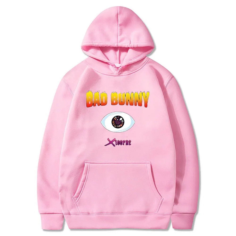 

Bad Bunny Hoodie Men's Women's Kpop Print Oversized Men's Sportswear Fall Winter Harajuku Casual Sportswear New Hot Sale