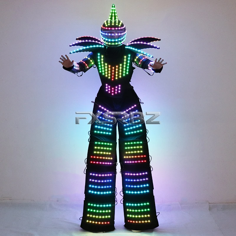 Пиксельная модель светящиеся ходунки костюм Дэвида Гетта танцевальный цветной