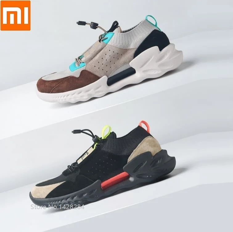 Xiaomi новые ULEEMARK модные ретро кроссовки кожаные строчки высокие эластичные