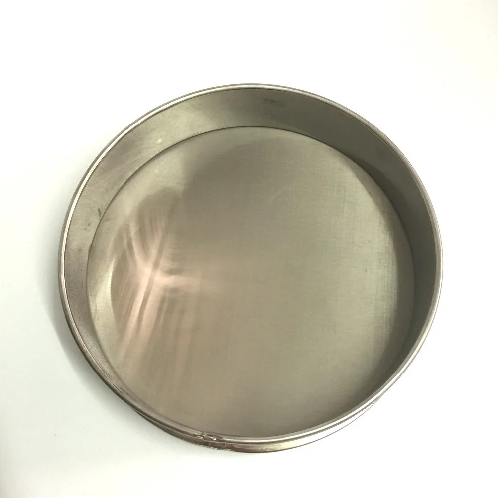 Sample Test Sieve Soybean Rice Grain Sesame Flour Sieve 304 Stainless Steel Frame & Filter Mesh Diam. 30 cm 0.025 mm / 600 Mesh