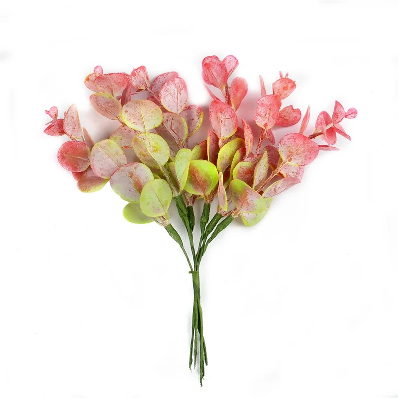 Искусственные листья эвкалипта из пластика 6/30/60 шт. | Дом и сад