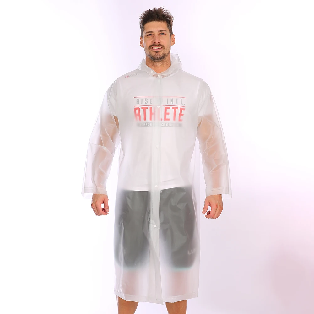 Водонепроницаемый плащ хорошего качества многоразовый прозрачный из ПВХ Модный