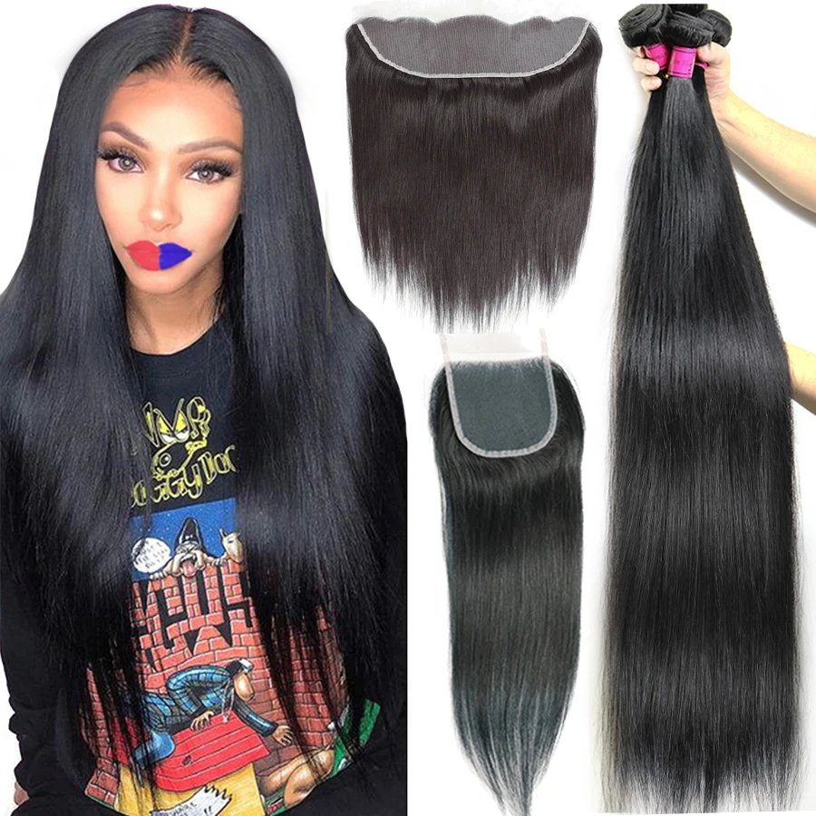 body water deep wave afro jerry kinky curly bundles with lace closure frontal malaysian indian peruvian virgin hair | Шиньоны и парики